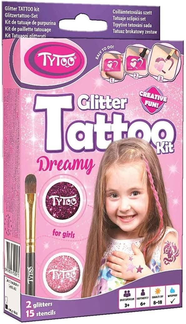 Imagen de Tytoo Kit de Tatuaje de Purpurina para Chicas ✨ 15 Plantillas en OfertitasTOP