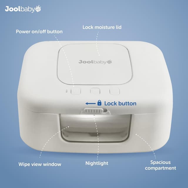 Detalle de Jool Baby TinyBums wipe warmer, 90 wipes