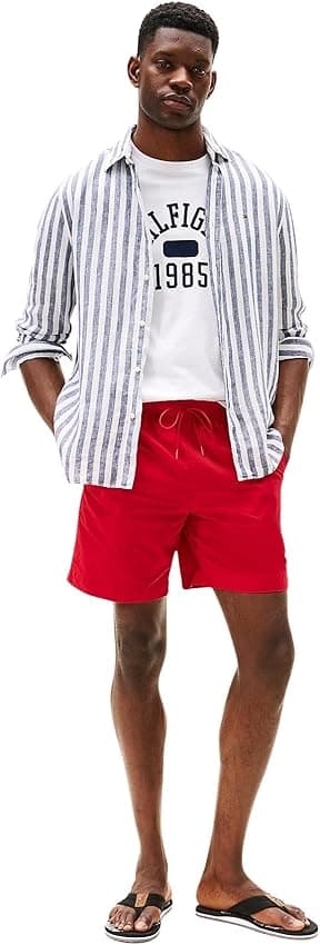 Detalle de Tommy Hilfiger Essential TH Beach Sandal Chanclas negras 42