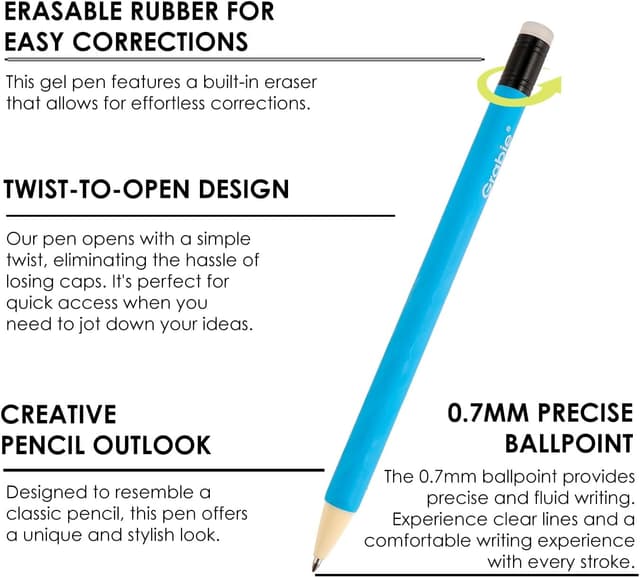 Thumbnail 4 de Erasable gel pens for mistakes