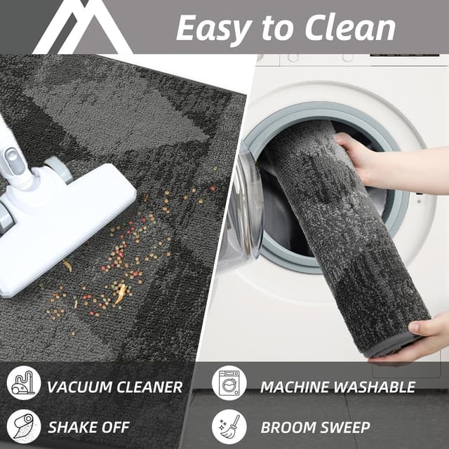 Thumbnail 5 de COSY HOMEER Entryway Doormat 20"x32" gray 🧻