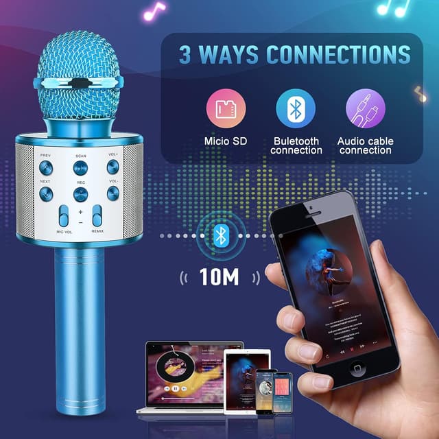 Thumbnail 1 de Karaoke Mikrofon für Kinder 4 Modi ab 3 Jahren