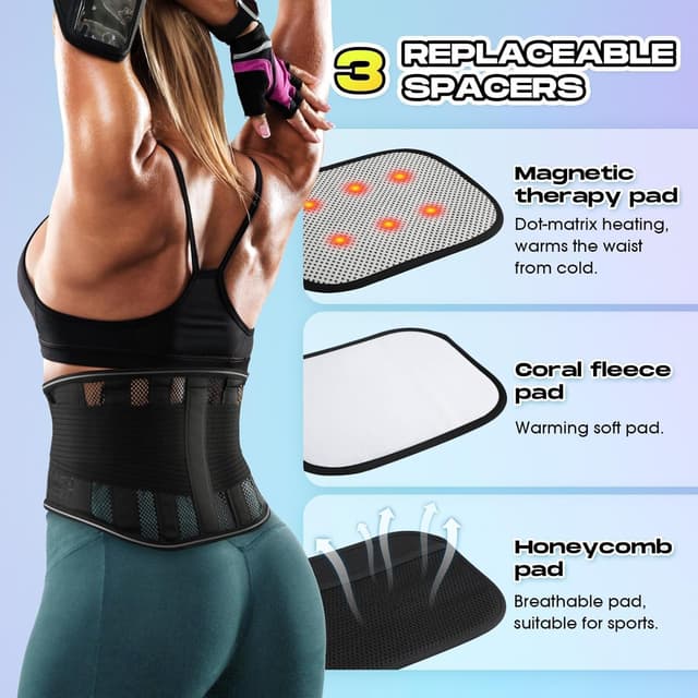 Thumbnail 6 de GlasFlength Faja Lumbar 4 varillas ajuste cómodo