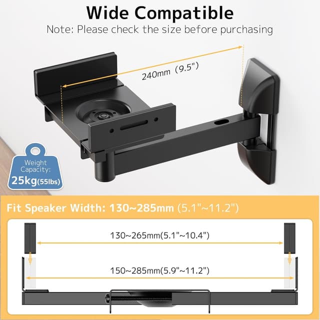 Thumbnail 1 de PUTORSEN Lautsprecher Wandhalterung 25 kg