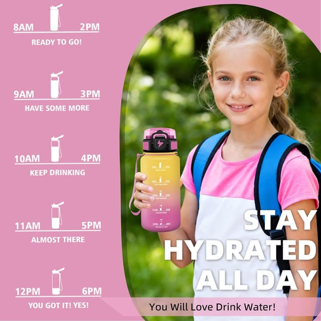 Thumbnail 5 de Grsta Borraccia 500 ml motivazionale con cannuccia 🚰