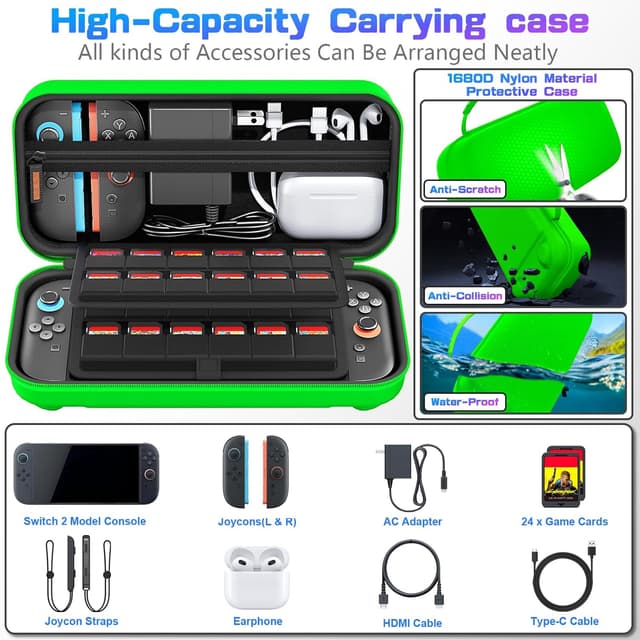 Thumbnail 4 de daydayup Switch Carrying Case 24 Slots