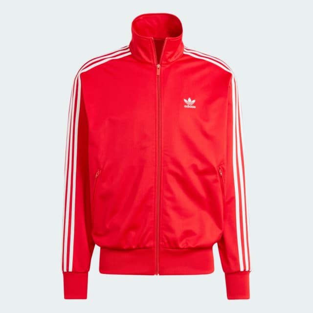 Detalle de Chaqueta Firebird Adicolor Classics Adidas roja