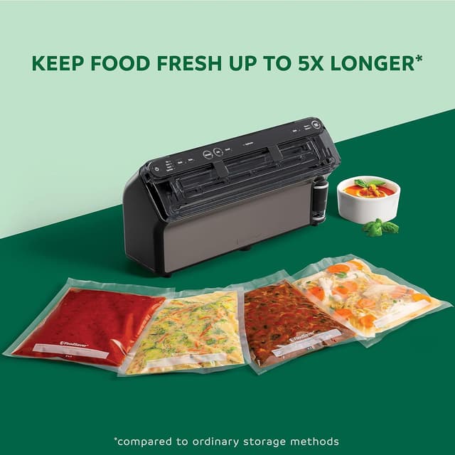 Detalle de FoodSaver Elite All-in-One Liquid+ Vacuum Sealer with Bags