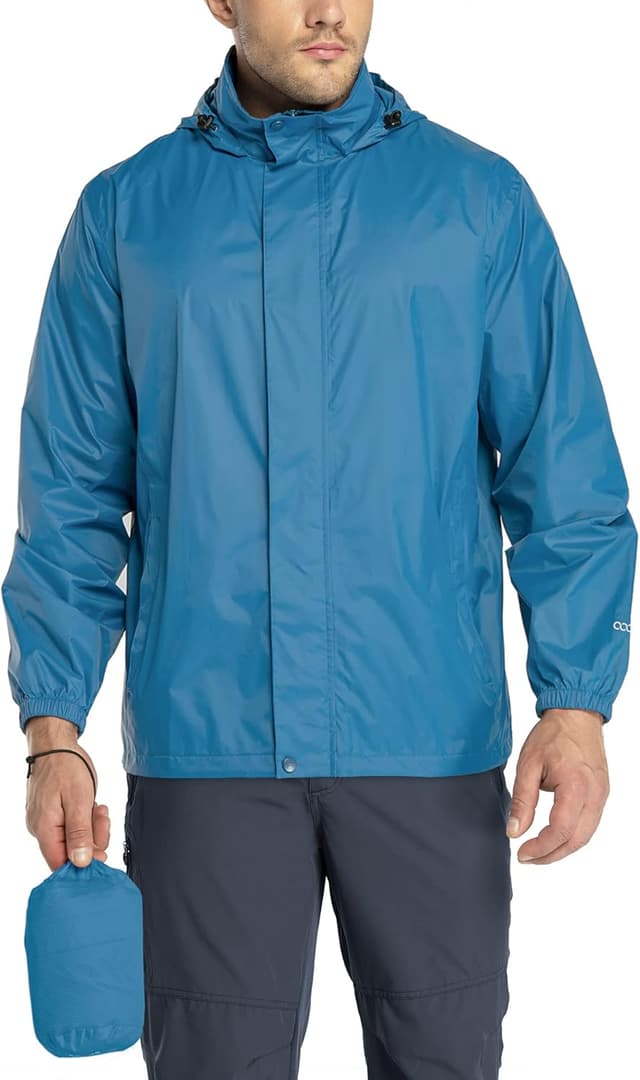 Thumbnail 6 de 33,000ft Herren Regenjacke leicht, wasserdicht & faltbar mit Kapuze – auch für Fahrrad, Camping & Reise