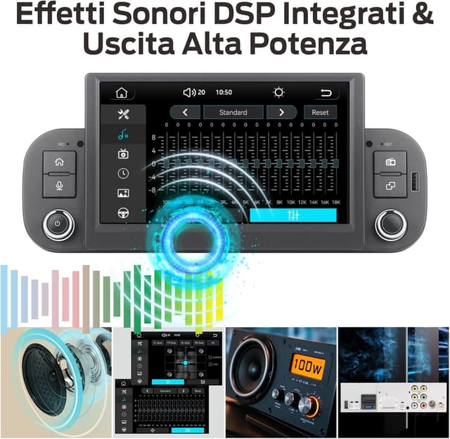 Detalle 2 de Autoradio Avvio Lampo per Fiat Panda 2013-2020