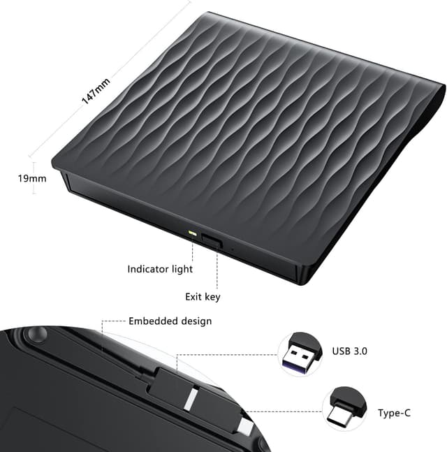 Thumbnail 6 de LPUNCD Externes DVD Laufwerk USB 3.0 💿