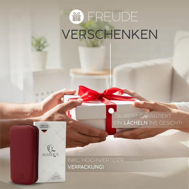 Detalle de Maniküre Set Solingen MarQus „marQus“ – 7-teiliges Nagelset im Echt-Leder-Etui (inkl. Scheren, Pinzette & Saphir-Nagelfeile)