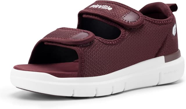 Detalle de FitVille Sandales diabétiques femme à large ouverture et scratch pour pieds gonflés