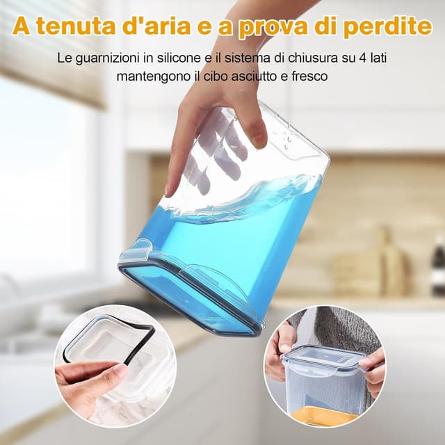 Detalle 2 de YASHE Contenitori Ermetici 16 pezzi