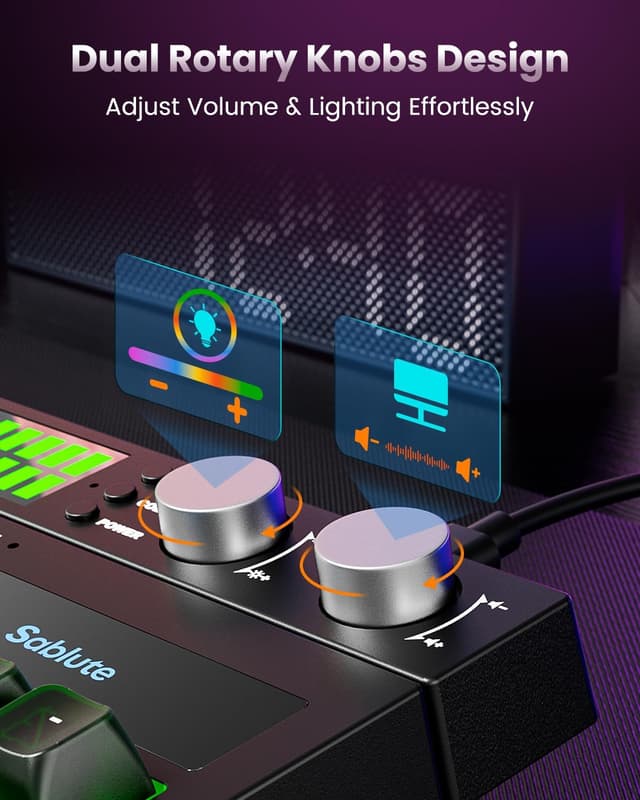 Thumbnail 4 de SABLUTE Quiet Gaming Keyboard 94-Key 🧩