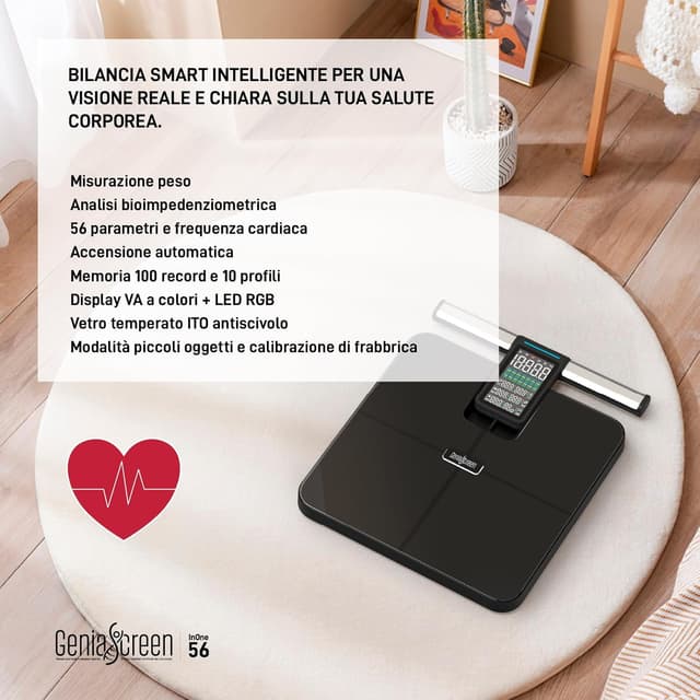 Detalle 2 de Bilancia impedenziometrica Smart Wi‑Fi 56 misurazioni