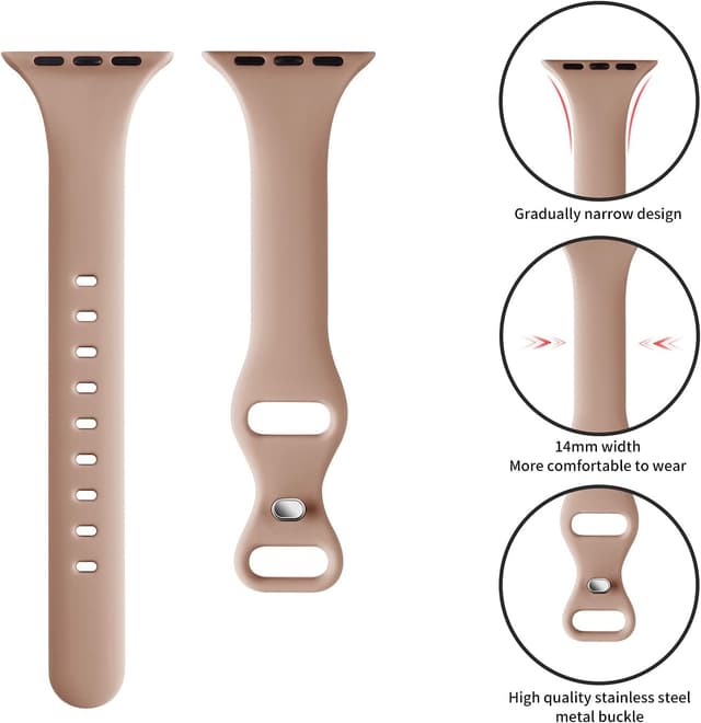 Thumbnail 2 de Apple Watch Replacement Slim Silicone Band 44mm