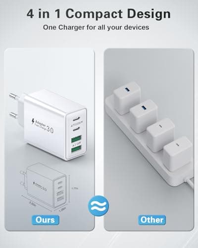 Thumbnail 5 de LumFocus Cargador USB C 40W 4 Puertos