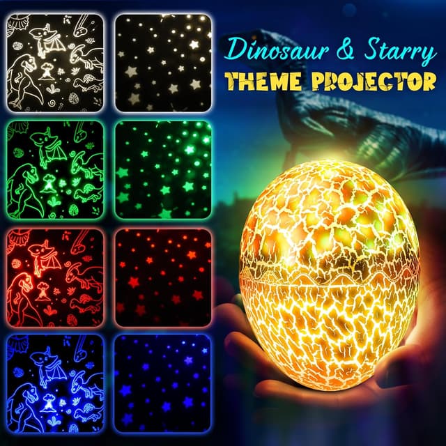 Detalle de iKidiki Dino Nachtlicht Projektor mit Timer