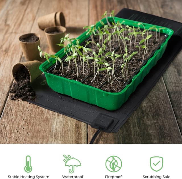 Thumbnail 3 de Ohuhu Tapis Chauffant 2 Pièces 52x25 cm