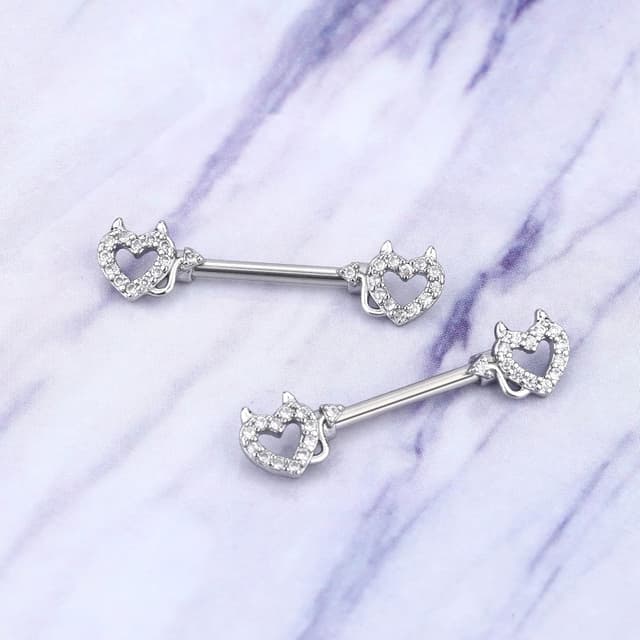 Thumbnail 4 de Melighting piercing capezzolo diavolo 14G