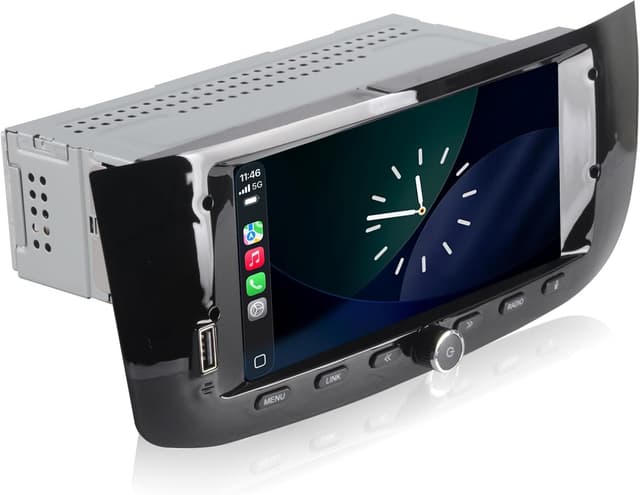 Detalle de Autoradio Linux LXKLSZ per Fiat Punto (2010-2016) e Fiat Linea (2012-2015) con CarPlay Wireless e Android Auto