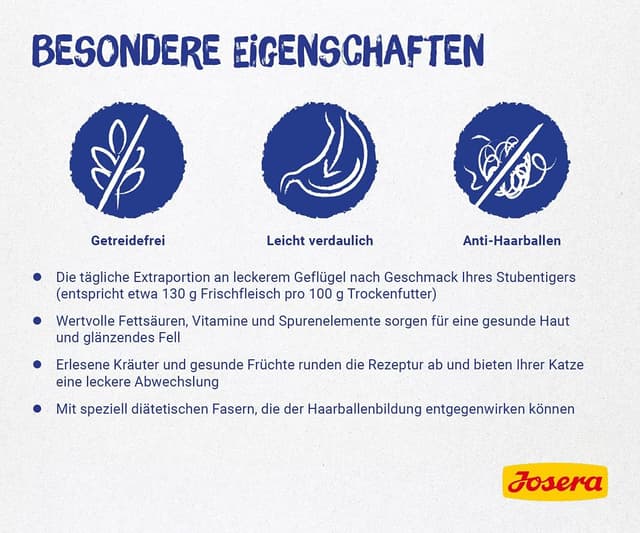 Detalle de JOSERA DailyCat – cibo secco per gatti DailyCat al pollame, confezione da 1 da 10 kg