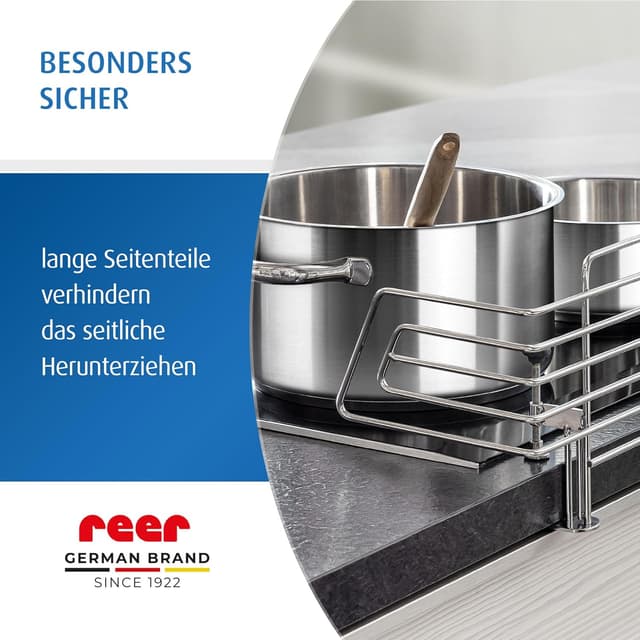 Thumbnail 6 de reer CLASSIC Herdschutzgitter aus Edelstahl (65 cm) – stabile Kindersicherung für Ceran & Induktion