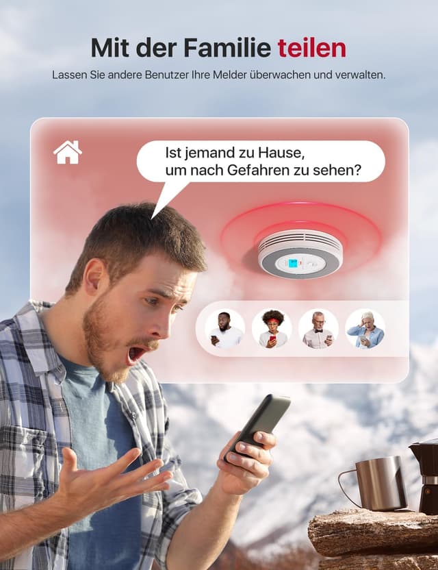 Detalle 1 de X-Sense XP0A-iR Rauchmelder mit WLAN, 2er Set