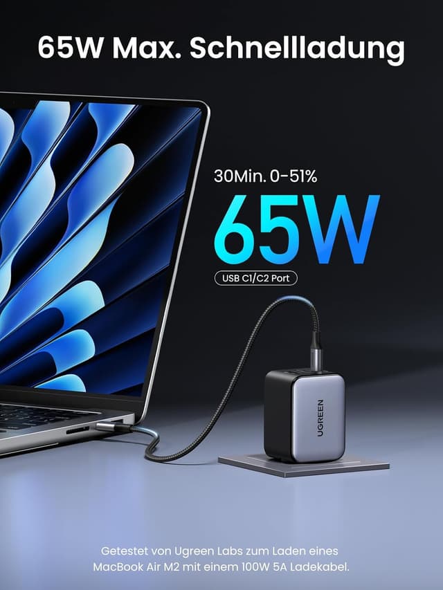 Detalle 2 de UGREEN Nexode X 65W GaN Ladegerät