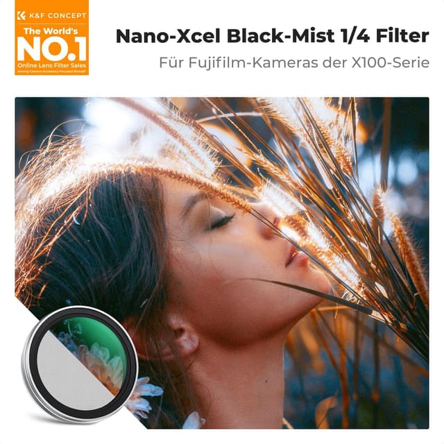 Detalle 2 de K&F CONCEPT Black-Mist 1/4 Filter für X100