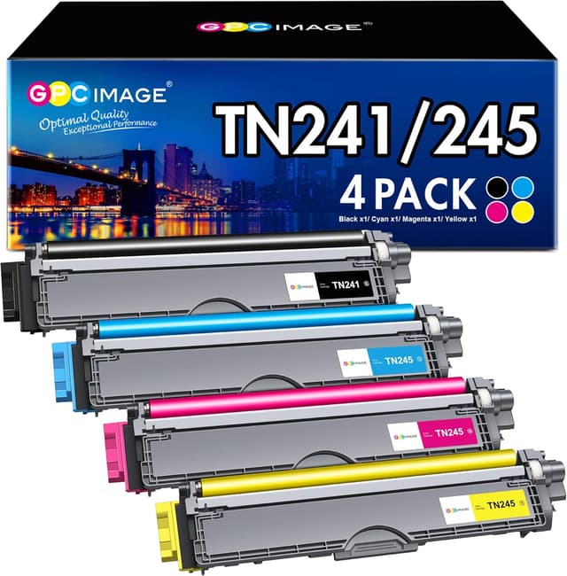 Detalle de GPC IMAGE TN241 TN245 Toner 4er-Pack