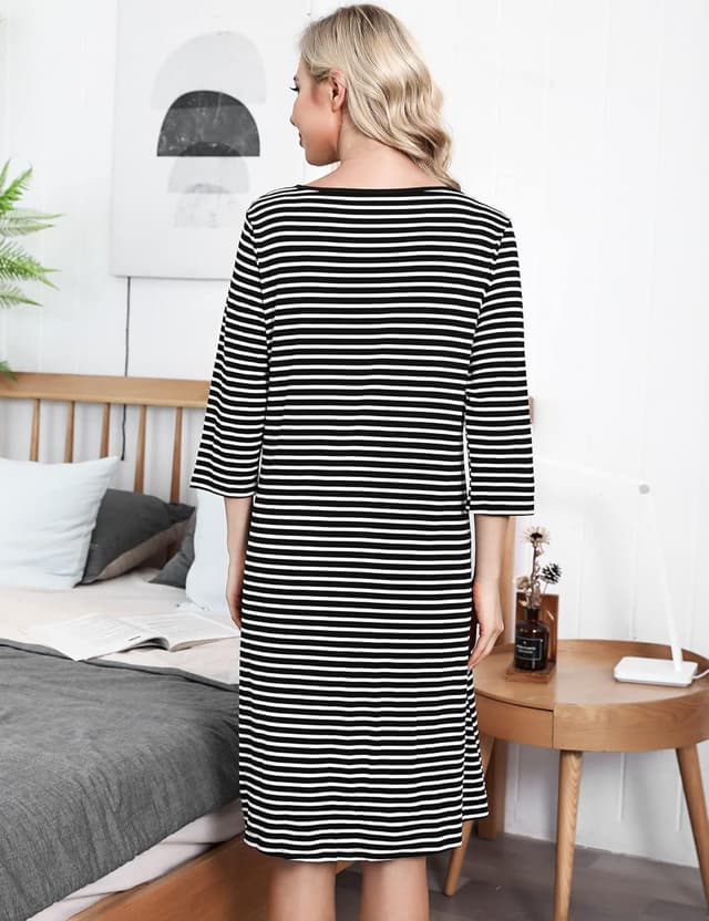 Thumbnail 4 de Marvmys Stillnachthemd Baumwolle 3/4 Ärmel