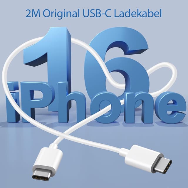 Detalle 2 de 40W 2-Port USB‑C Ladegerät (PD/ QC) mit 2× 2‑Meter Kabel – 2‑Pack für iPhone & iPad