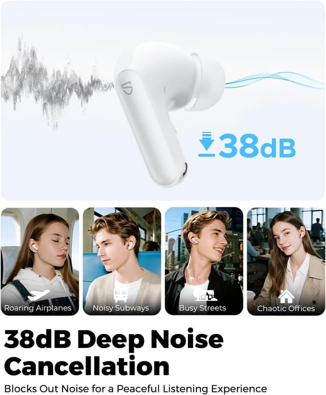 Detalle de SoundPEATS Q3 Pro ANC earbuds