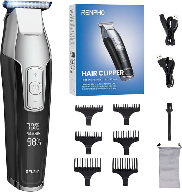 Detalle de RENPHO Haarschneidemaschine Barttrimmer 270 Min 💈