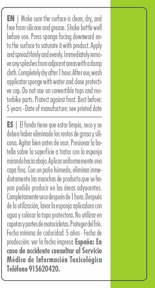 Detalle 2 de SONAX Renovador Plásticos 100 ml - Revive el Color