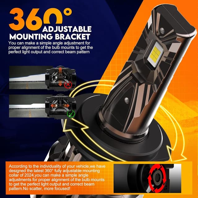 Thumbnail 4 de WAIXINGREN H7 26000LM LED headlight bulb