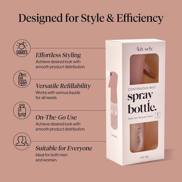 Detalle de Kitsch Continuous Spray Bottle 150ml 💇♀
