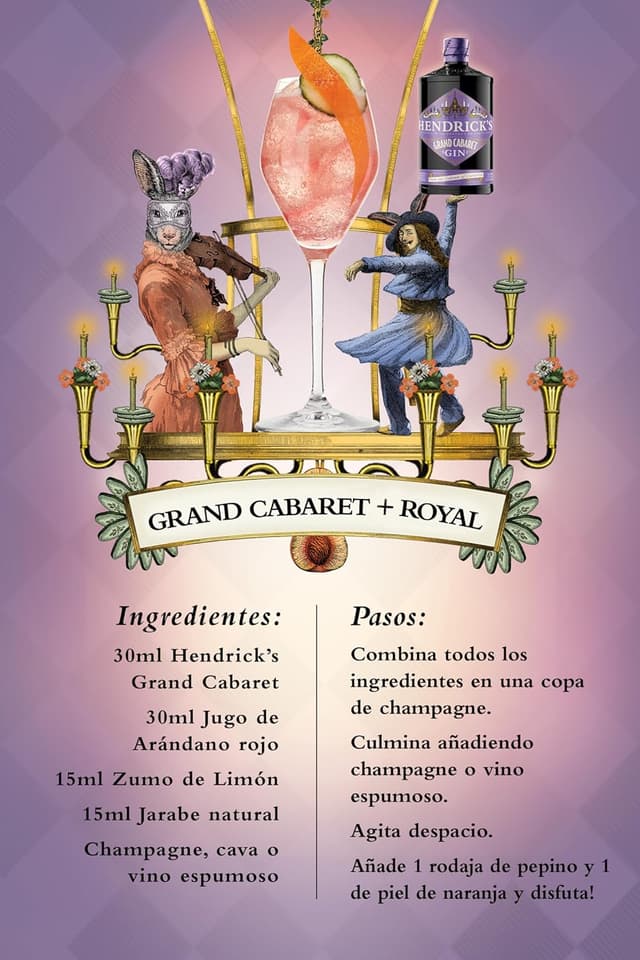 Thumbnail 6 de Hendrick's Grand Cabaret Ginebra 🍸 70 cl