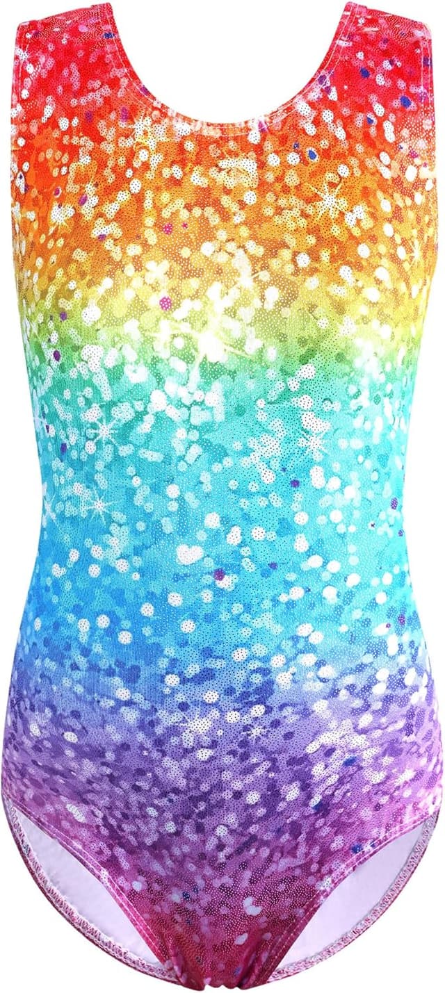 Detalle de ZNYUNE Farbverlauf Gymnastikanzug für Kinder