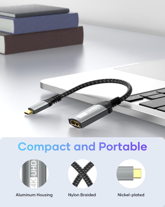 Thumbnail 5 de Nersligek Adaptador USB C a HDMI 4K