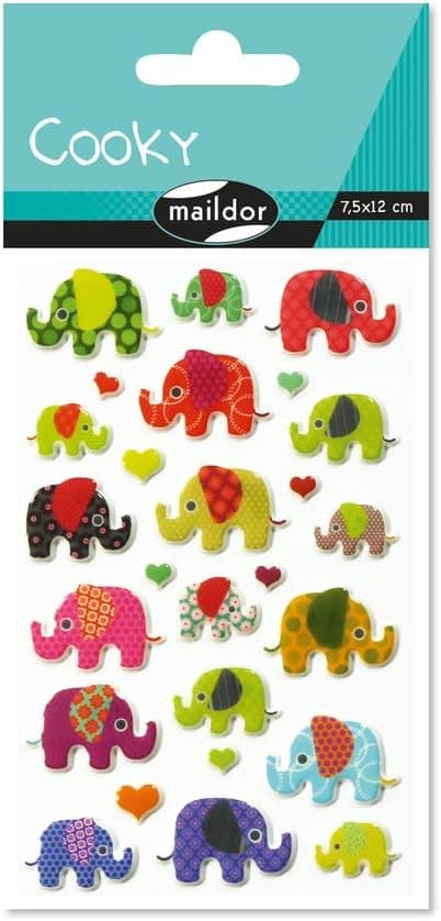 Detalle 2 de MY MANDARINE 560389Cpack Stickerbögen Cooky 3D 300