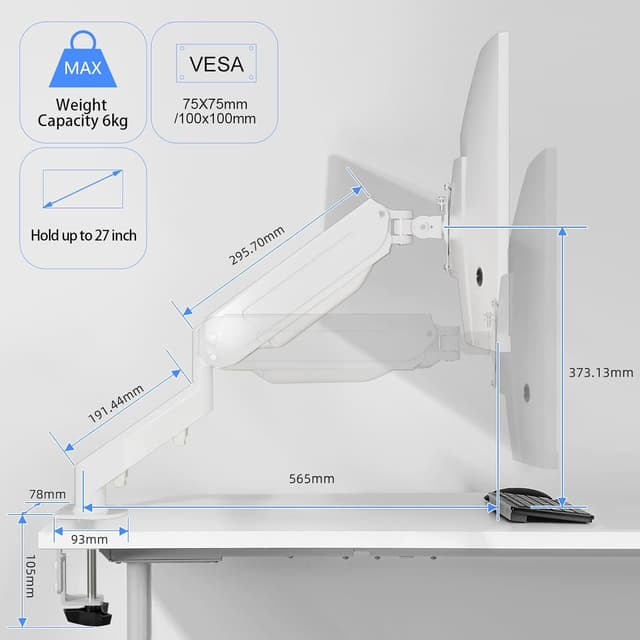 Detalle de SUPTEK supporto monitor VESA 75/100
