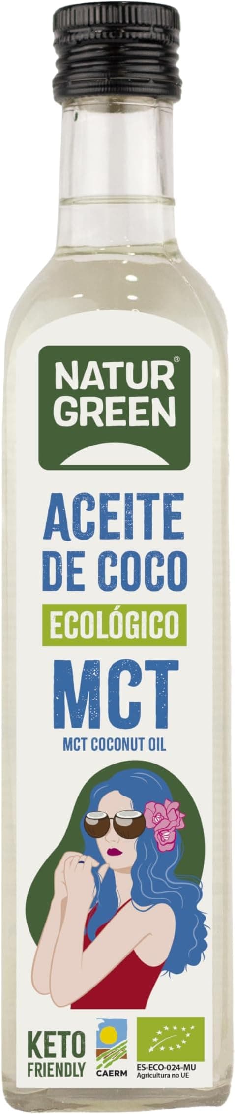 Imagen de NATURGREEN Aceite de Coco MCT Bio para Cocina y Hornear 🥥 en OfertitasTOP
