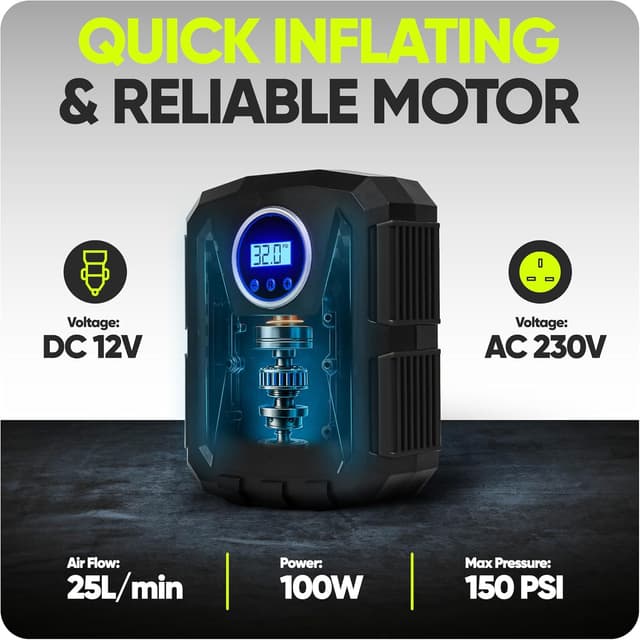 Thumbnail 4 de FORTEM Car Tyre Inflator 150 PSI — air compressor