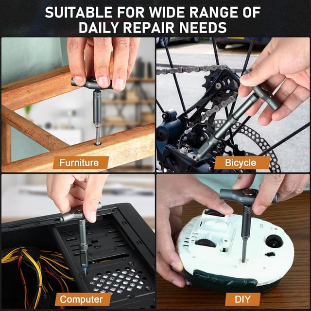 Thumbnail 6 de Homtronics Magnetic Ratchet Screwdriver Set (42-in-1) with S2 Steel Bits