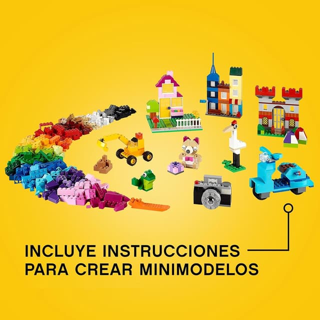 Detalle de LEGO Classic Caja de Ladrillos Creativos Grande 10698: juego de construcción creativo desde 4 años
