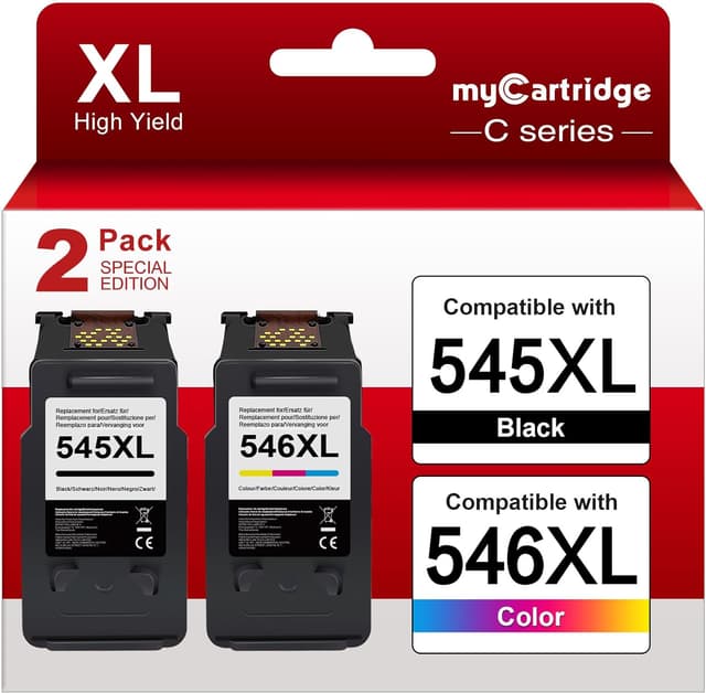 Detalle de MYCARTRIDGE PHOEVER PG‑545XL CL‑546XL cartuchos 2 unidades