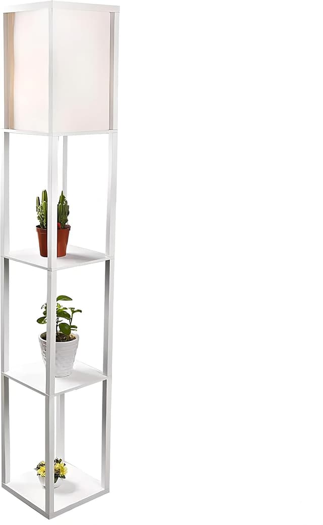 Imagen de PULUOMIS Floor Lamp with Shelves 160cm en OfertitasTOP